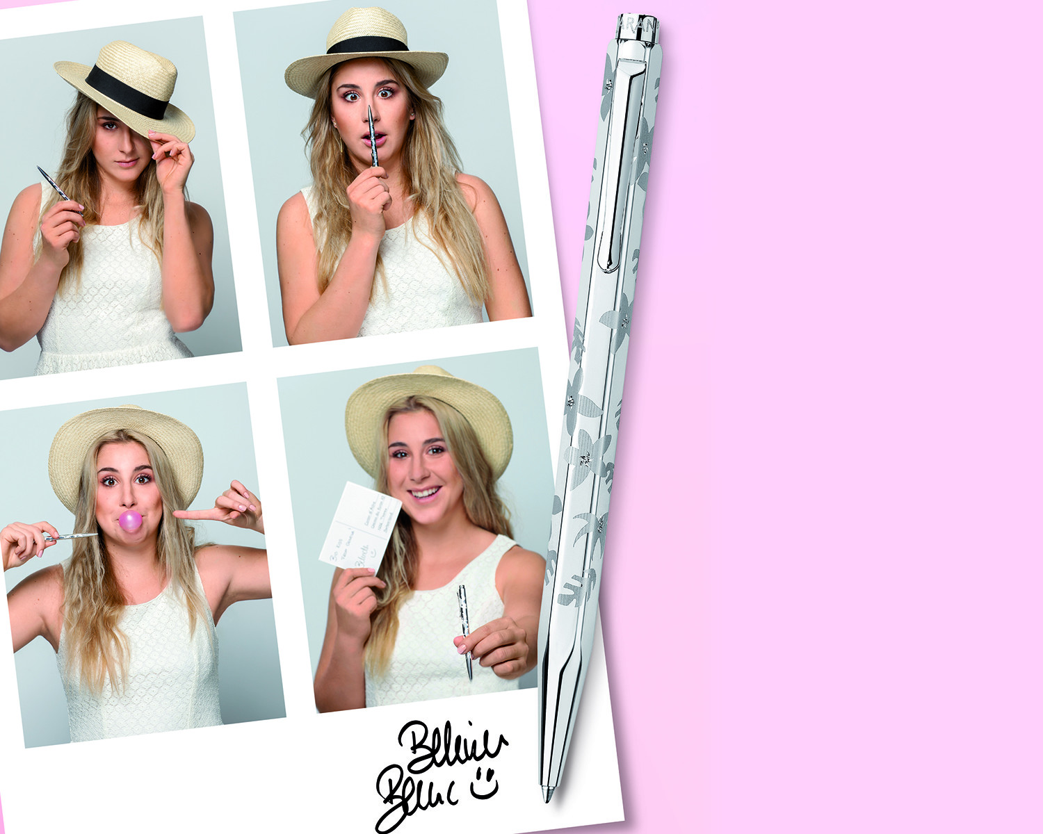 Campagne d'activation pour Caran d'Ache avec Belinda Bencic