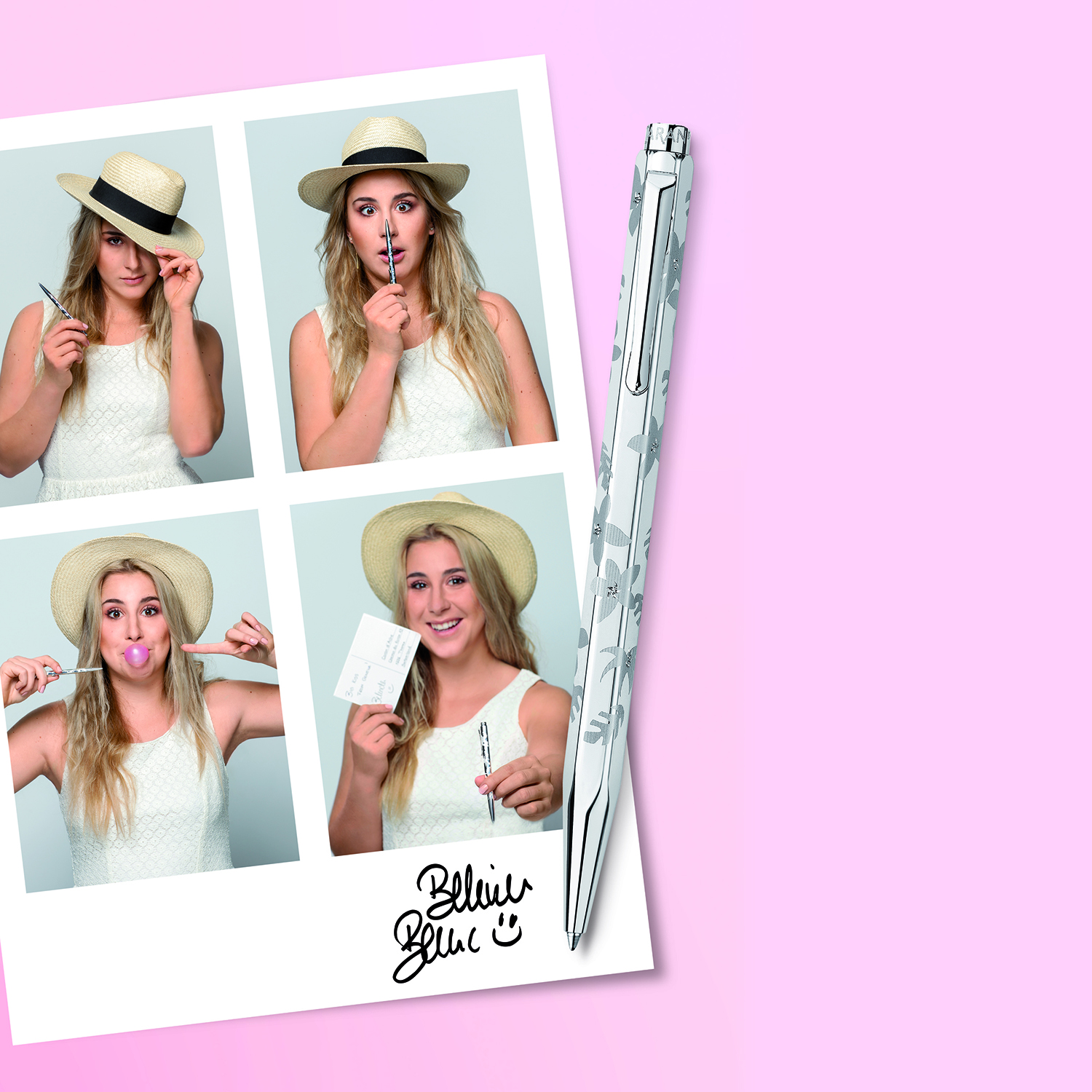 Campagne d'activation pour Caran d'Ache avec Belinda Bencic